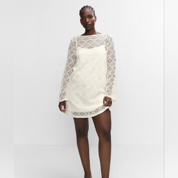 MANGO Sandrita Openwork dress - Picture 4 of 6